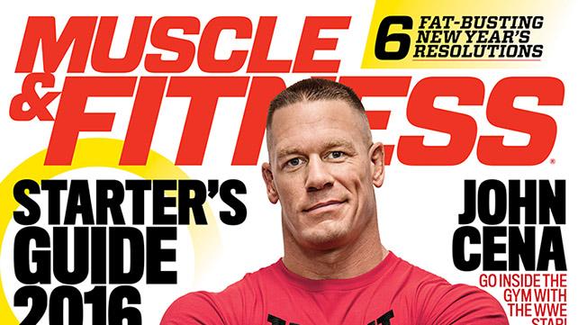 John Cena on Magazine Cover of Muscle and Fitness 2016