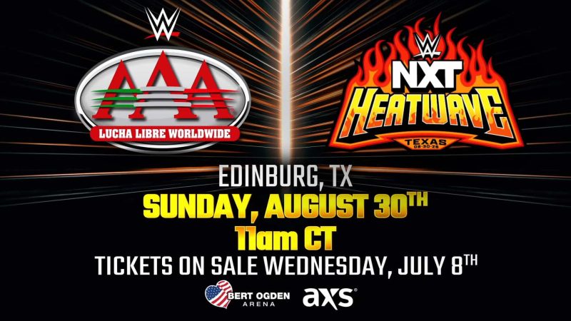 WWE NXT Heatwave And AAA Spectacular Set To Air On Same Day As AEW All In