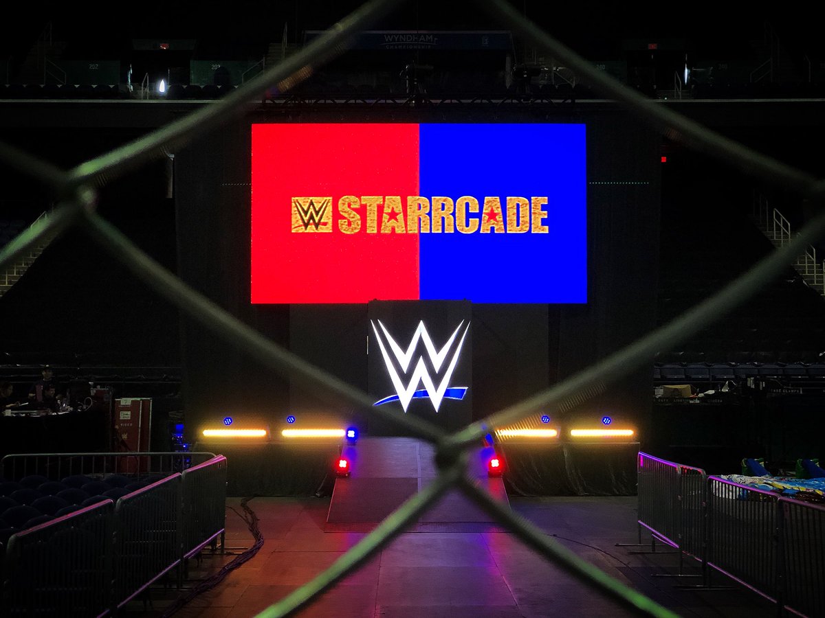 Check Out the WWE Starrcade Stage for Tonight’s Show