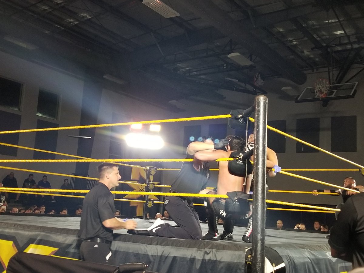 Bobby Fish Busted Open at NXT Live Event