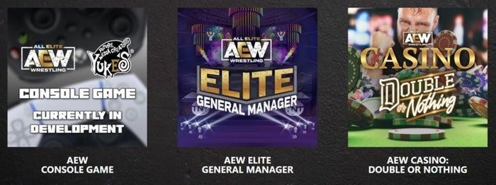 aew video game signs